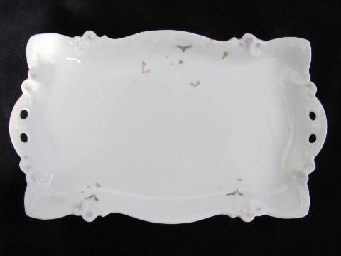 vintage pure white blank china plates & bowls lot, for hand-painting