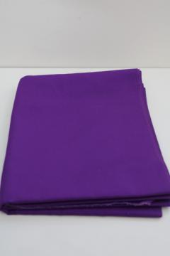 vintage quilting fabric, heavy cotton broadcloth royal purple solid color