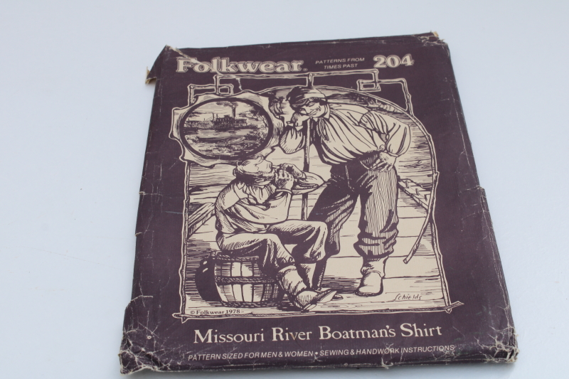 vintage sewing pattern lot historical fashions for reenactors costumes Folkwear, Past Patterns etc