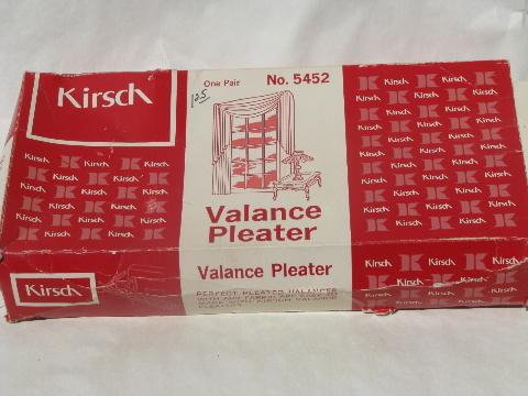 vintage sewing pleater, curtain drapery valance pleat maker w/ instructions