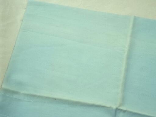 vintage silk fabric, lovely old pure silk fabric in watery aqua blue