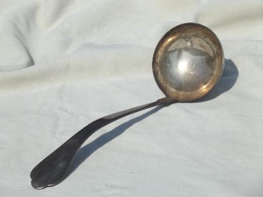 vintage silver plate punch ladle, nice for any glass punch bowl set!