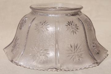 vintage stars pattern pressed glass lamp shade for hanging light pendant