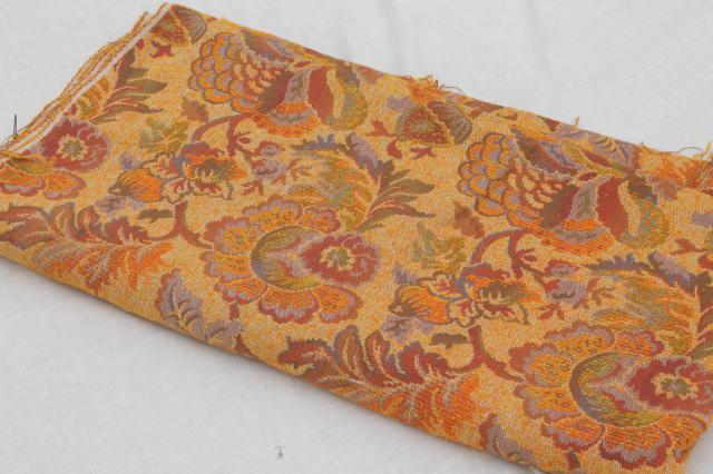 vintage upholstery fabric remnants lot, decorator sewing fabrics lot for cushions etc.