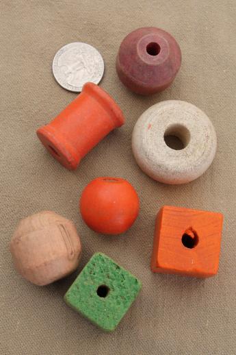 wood stringing beads