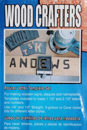 wood sign making template jig, 1 1/2