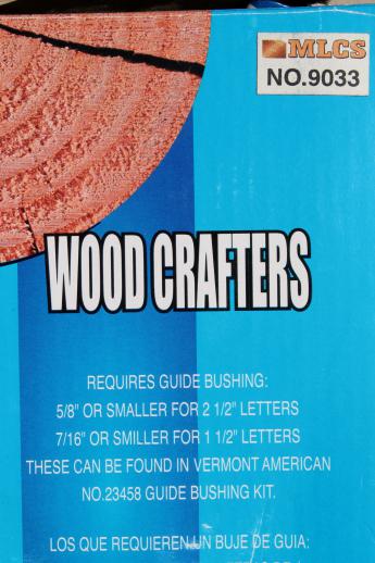 wood sign making template jig, 1 1/2
