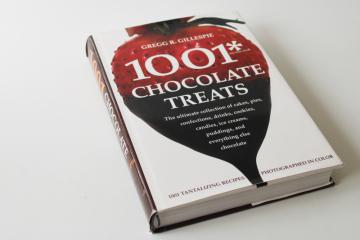 1001 chocolate recipes, big illustrated cookbook baking  desserts