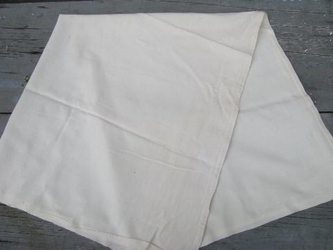 12 kitchen dish towels, vintage unbleached cotton flour sack fabric