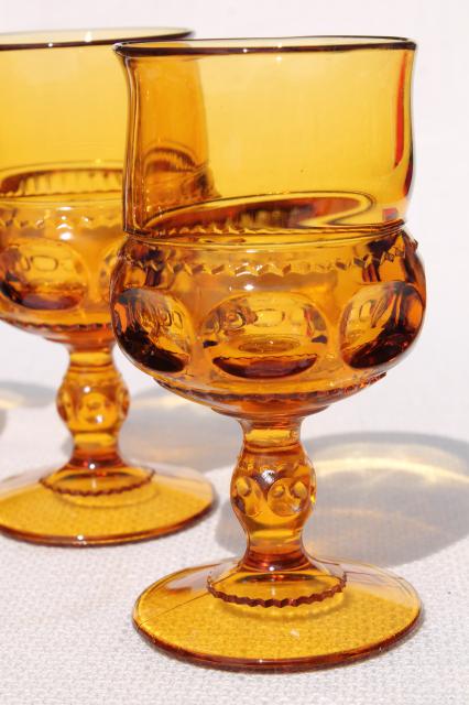https://laurelleaffarm.com/item-photos/12-vintage-amber-glass-wine-glasses-water-goblets-Kings-Crown-thumbprint-pattern-Laurel-Leaf-Farm-item-no-nt919145-2.jpg