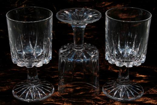 12 water glasses Zeus Royal Crystal Rock Italian lead crystal goblets RCR label