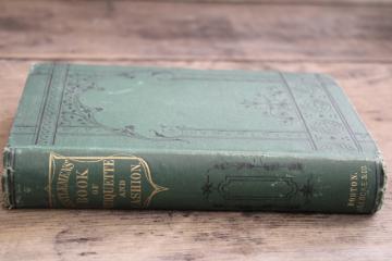 1800s Victorian antique book of Gentlemens Etiquette & Fashion, society conduct & manners