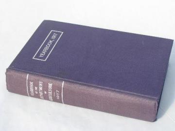 1917 vintage Dept. of Agriculture USDA farming yearbook
