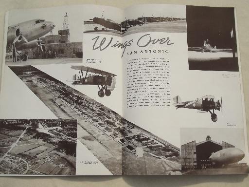 1930s San Antonio Texas booklet, vintage municipal promotional info & photos