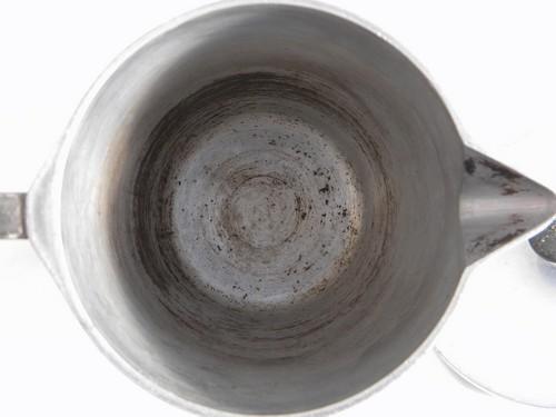 1930s deco vintage Cast-Rite heavy aluminum coffee pot covered pitcher