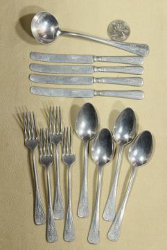 1930s vintage doll dishes children's tea set play toy flatware utensils marked Germany