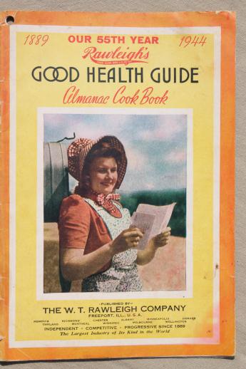 1940s & 50 vintage Rawleigh's household almanac catalogs, lot of 8 books