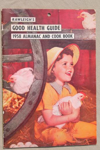 1940s & 50 vintage Rawleigh's household almanac catalogs, lot of 8 books