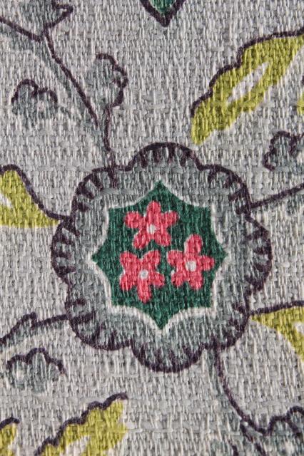 1940s upholstery fabric