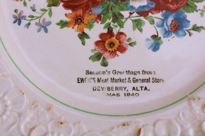 1940s vintage Sovereign Canada British Empire Made china plate