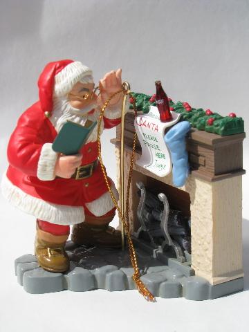 Details about   Coca Cola Ornament 1990 Santa Claus with Star