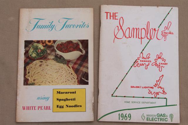 1950s 60s 70s cookbooks lot, old advertising recipe booklets, vintage appliance guides