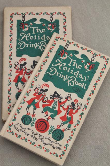 1950s vintage Holiday Drink Book Peter Pauper Press bar drinks mixing recipe cookbook