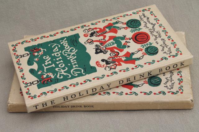 1950s vintage Holiday Drink Book Peter Pauper Press bar drinks mixing recipe cookbook