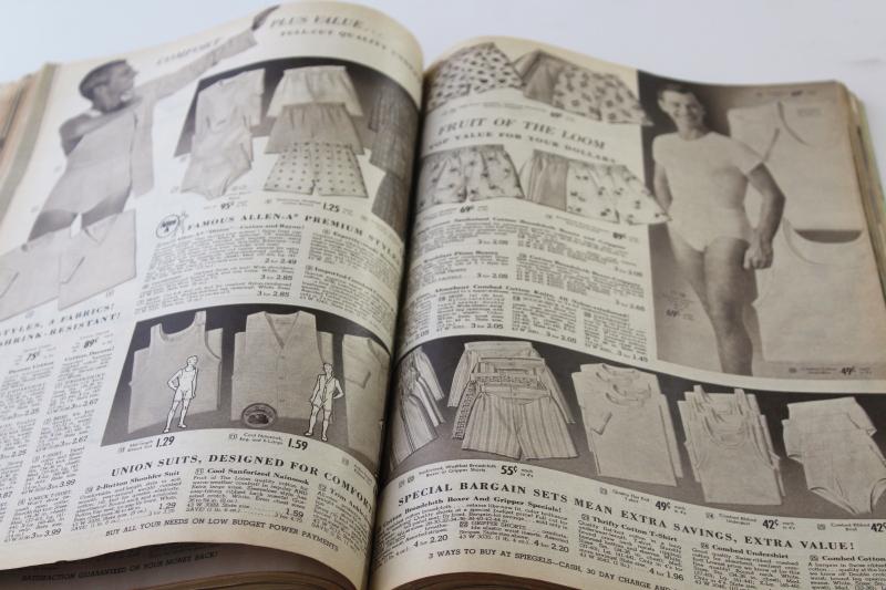 1950s vintage Spiegel's mail order catalog, 1957 Spring / Summer big book