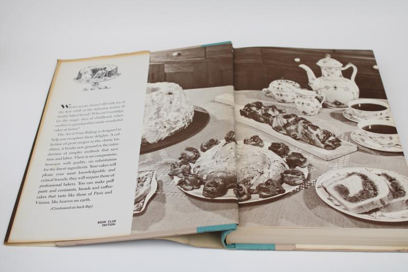 1960s vintage Art of Fine Baking cookbook, a kitchen classic!