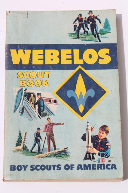 1960s vintage Webelos Scout handbook Boy Scouts guide book manual dated 1969