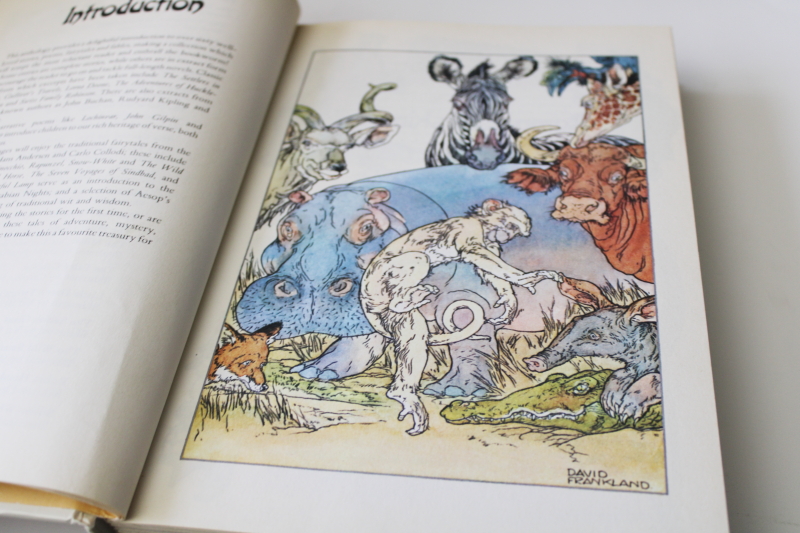 1980s vintage Hamlyn treasury of childrens literature, fables, fairy tales, classics