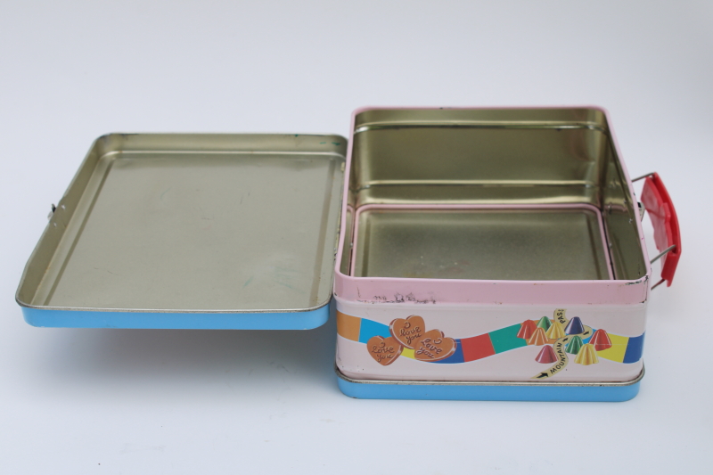 1990s vintage Candy Land lunch box style tin, lunchbox only, no Candyland game parts
