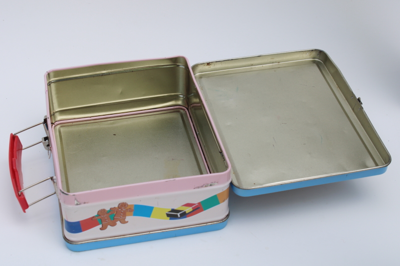 1990s vintage Candy Land lunch box style tin, lunchbox only, no Candyland game parts