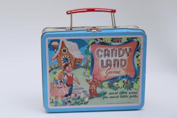 Candy Land Game Vintage Style Metal Lunch Box Full Sized