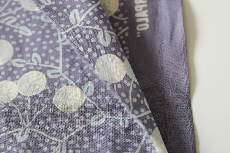 1990s vintage Marimekko printed cotton fabric Fujiwo Ishimoto print Karpalo smoke blue