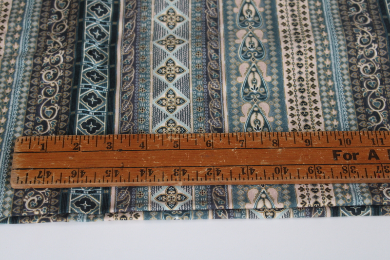 1990s vintage Timeless Treasures cotton fabric, art nouveau floral ...