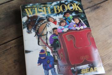 1991 Sears Christmas Wish book catalog, 90s fashion clothes, toys, electronics