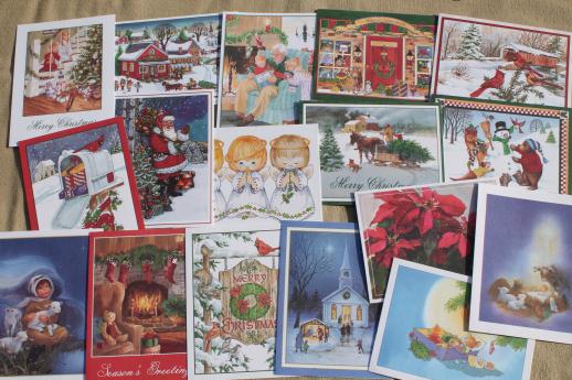 250+ unused vintage Christmas cards, holiday greeting card lot