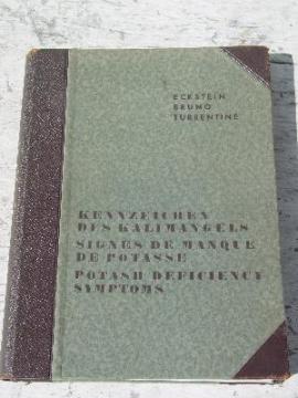30's potash deficiency text German/French/English