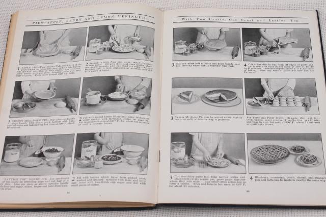 30s vintage cookbook w/ color illustrations, baking recipe book Anyone Can Bake dated 1930