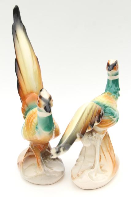 decorative pheasant figurines