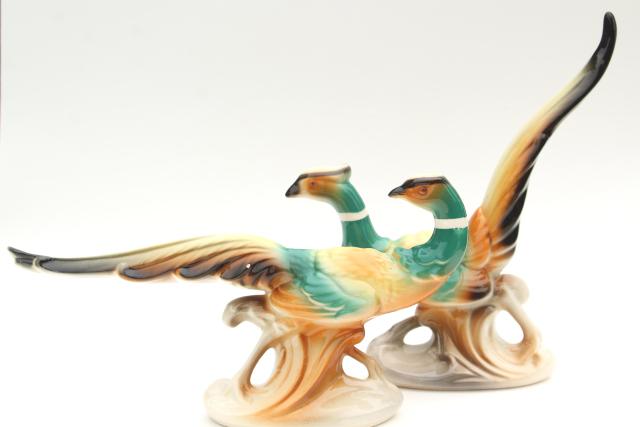 decorative pheasant figurines