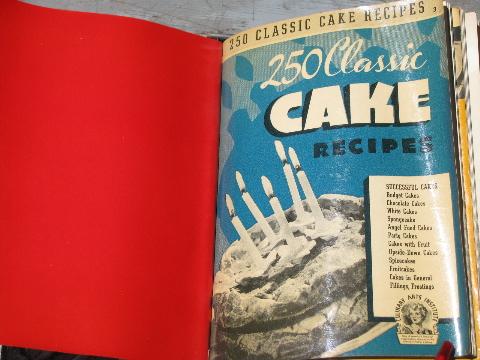 40s vintage cookbook recipe booklets binder, Encyclopedia of Cooking
