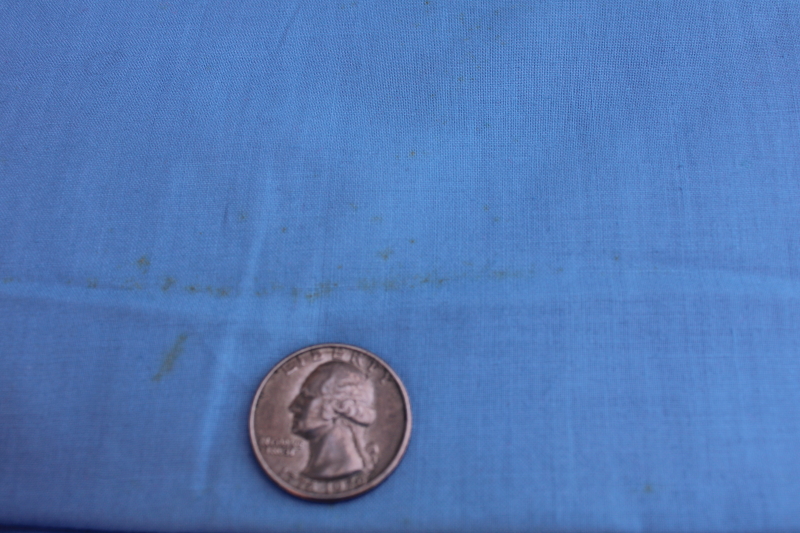 5 yards 36 inch wide vintage cotton fabric, classic blue shirting 1940s 1950s