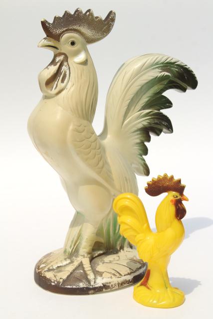 Yellow Plastic MPC Rooster 1960s 