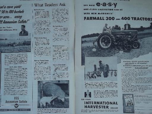 50s vintage Wisconsin Agriculturist farming magazines, lot of 22 issues