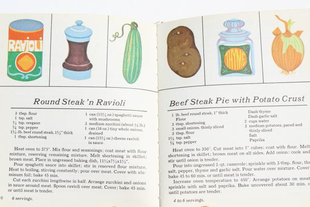 60s vintage children's cook books, kids cooking Betty Crocker, BH+G Junior Cookbook