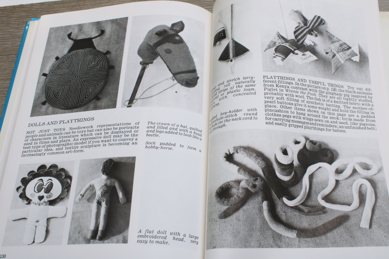 70s vintage Advanced Quilting art projects  skills Scandinavian mod design published Sweden