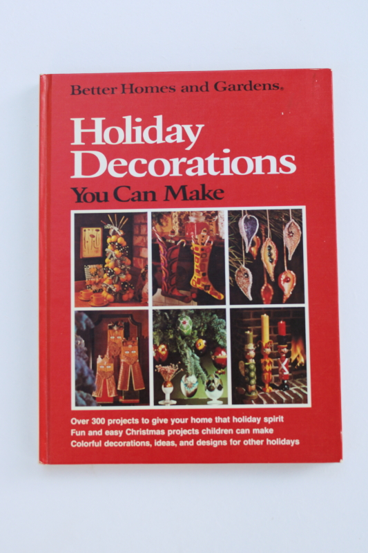70s vintage BH&G Christmas book holiday decorations to make retro decor craft projects